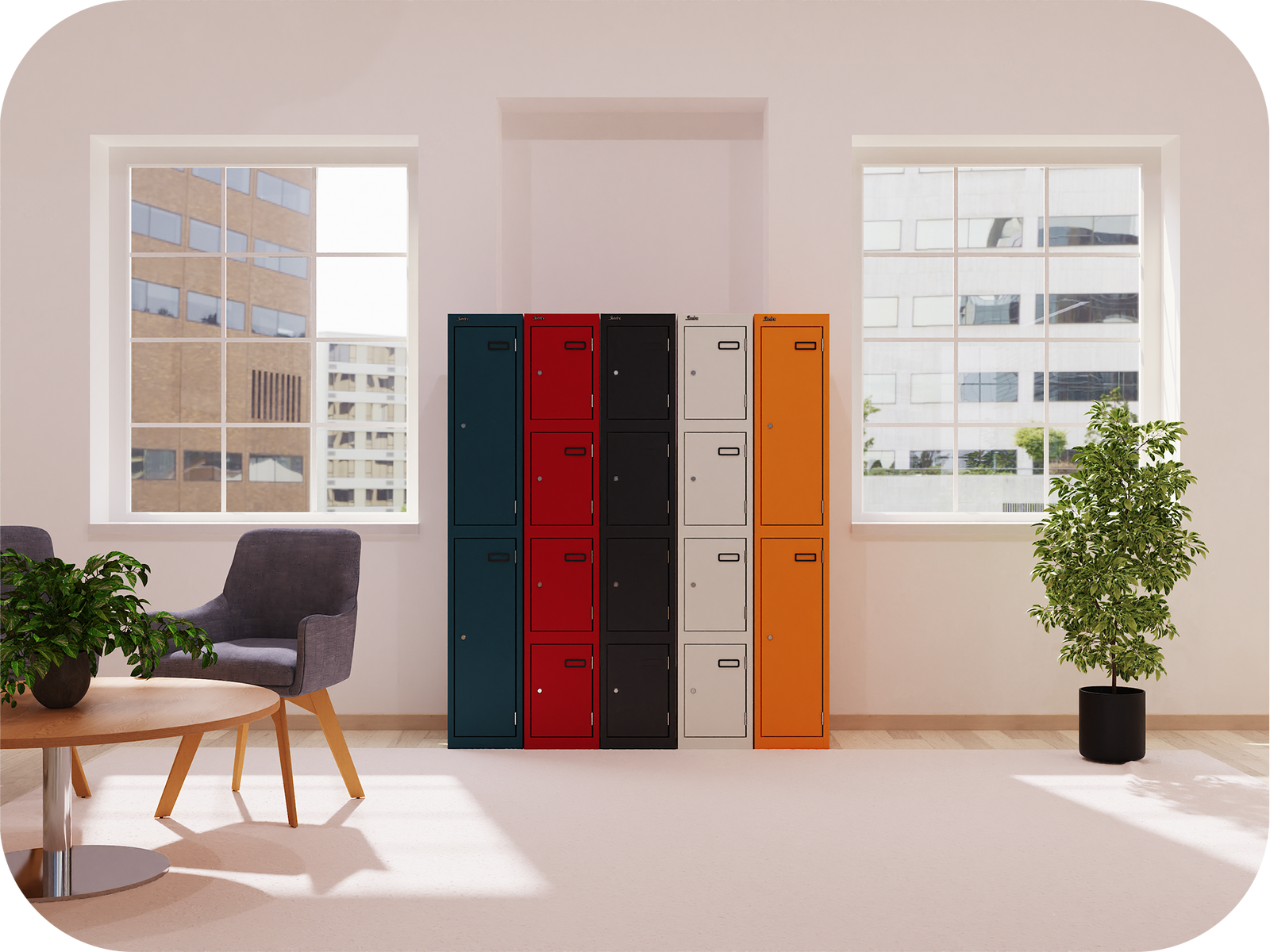 Steel storage, now in twenty-five colours