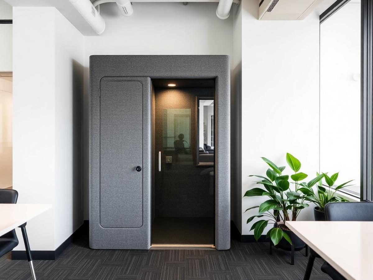 Completed commercial workspace